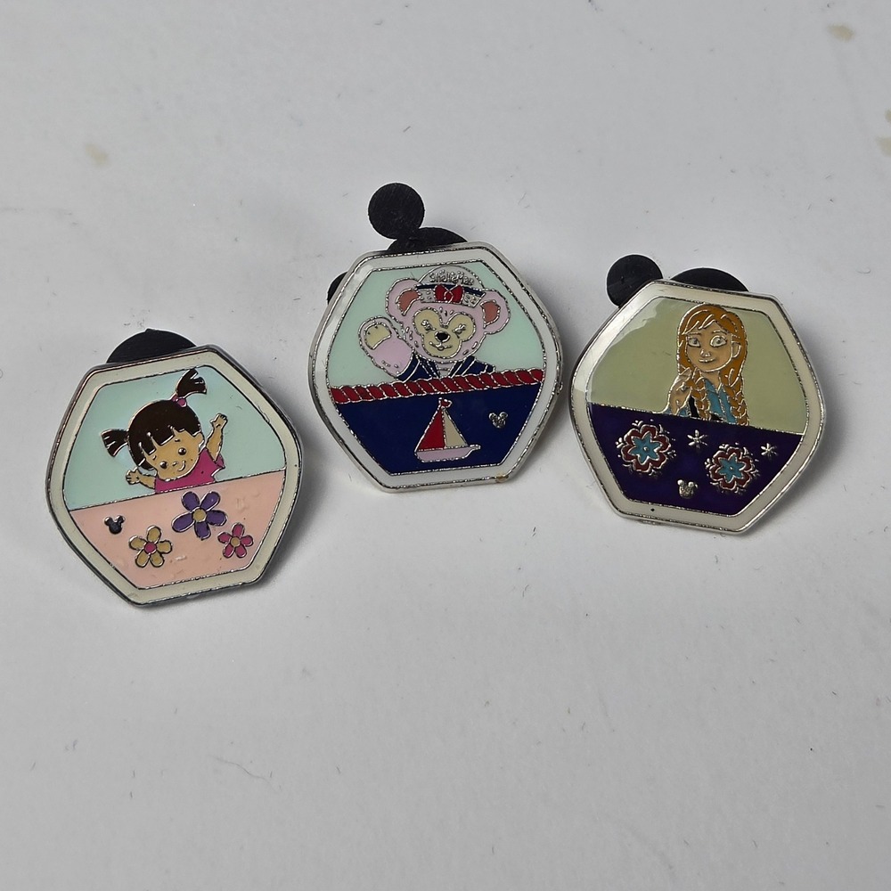 Disney HKDL 2015 Magical Ferris Wheel Pins Boo Anna ShellieMay Completer Lot